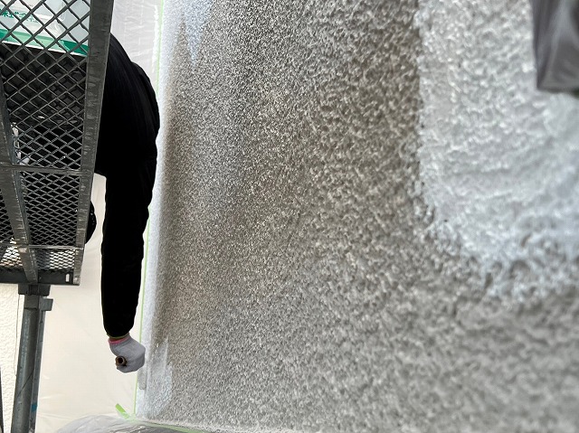 部分補修箇所　下塗り